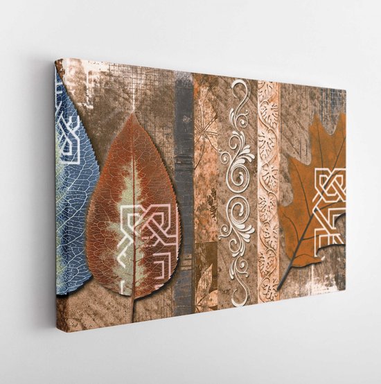 Onlinecanvas - Schilderij - Kitchen Wall Tiles New Consept.flowers .coffee. Art Pic Art Horizontal Horizontal - Multicolor - 30 X 40 Cm