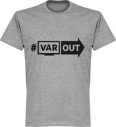 VARout T-Shirt - Grijs/ Zwart - XL