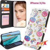 EmpX Telefoonhoesje - Book Case - Geschikt Voor Apple IPhone Xs