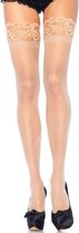 Stockings Jarratelkousen Jarratelgordel Panty Dames Sexy Ondergoed - Beige - Leg Avenue®