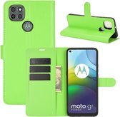Book Case - Motorola Moto G9 Power Hoesje - Groen
