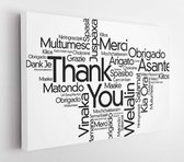 Thank You Word Cloud in different languages, concept background  - Modern Art Canvas - Horizontal - 352934129 - 80*60 Horizontal