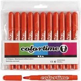 Colortime stift, lijndikte: 5 mm, donkeroranje, 12stuks