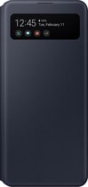 Samsung S View Wallet hoesje - Samsung Galaxy A41 - Zwart