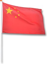 Vlag China 50x75 cm.