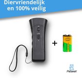Petswell Diervriendelijke Anti Blaf Apparaat - Gratis Batterij - Ultrasone Hondentrainer - Anti Blafband - Zwart