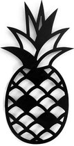 Houten Dierenkop • Houten Ananas • Dierenkop Ananas • Groot • Zwart MDF • Houten Dier • Wandecoratie