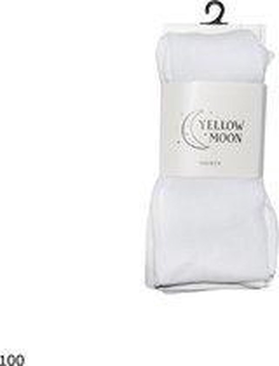 Katoenen kindermaillot - effen - wit - maat 62/68