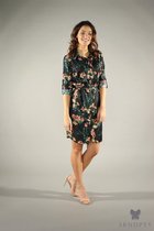 SRNDPTY Tuniek Macey Floral zwart S