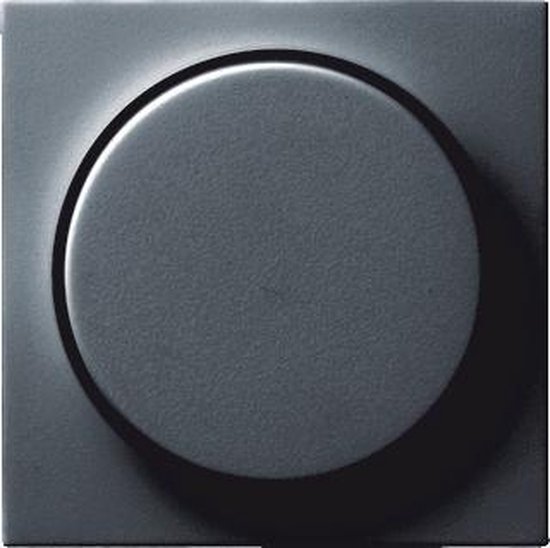 Gira SColor kunststof inzetplaat met draaiknop voor Systeem 55 dimmer
