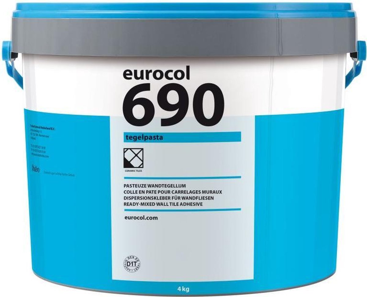 Eurocol Standaard tegelpasta emmer a 4 kg.