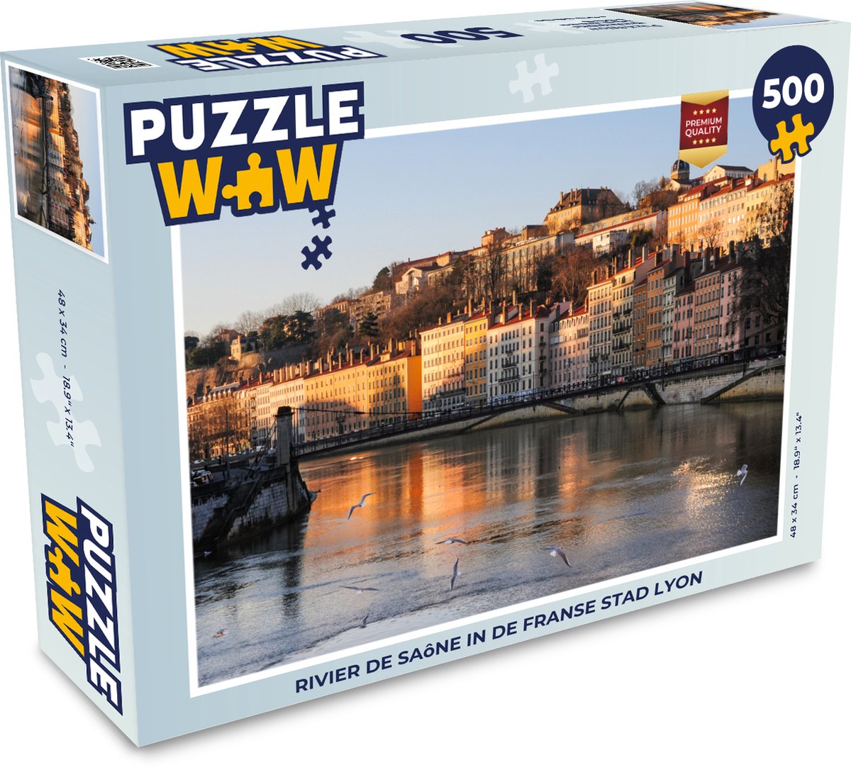 Puzzle Lyon 500 pièces - Rivière Saône dans la ville française de Lyon |  bol.com