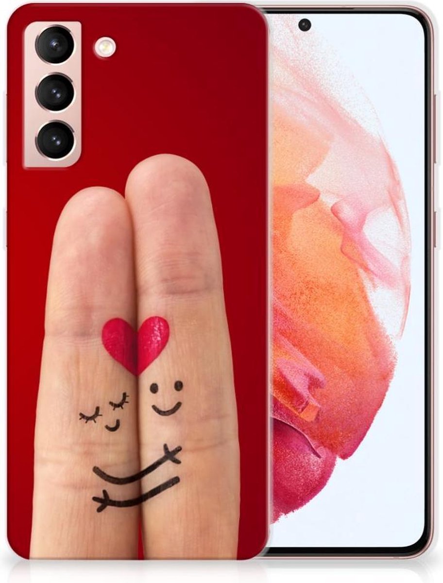 Samsung Galaxy S21 Silicone Back Cover Liefde - Origineel Romantisch Cadeau