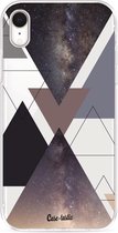 Casetastic Apple iPhone XR Hoesje - Softcover Hoesje met Design - Galaxy Triangles Print