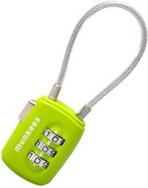 Munkees kofferslot kabel combinatieslot - groen