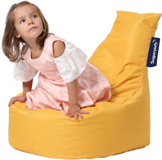 Parya - Zitzak Stoel Junior - Oranje - 70 x 50 cm - Kinderstoel met Vulling | Leen Bakker