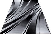 Modern laagpolig vloerkleed Parma - zwart 9210 - 120x170 cm