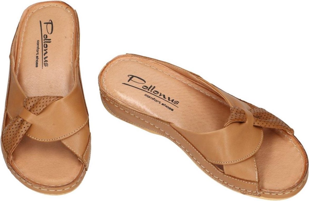 Pollonus Comfort Shoes - Femme - cognac / caramel - chausson - chausson -  taille 41 | bol.com