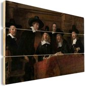 Foto op hout de staalmeesters | Trendy Classic | Oude Meester - 120x80 cm