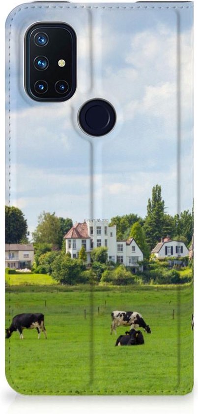 Étui pour smartphone OnePlus Nord N10 5G Étui portefeuille pour livre de vaches hollandaises