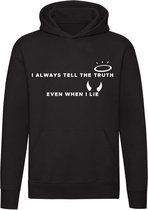 I always tell the truth, even when i lie hoodie | Scarface | Al Pacino  | engel | duivel | leugenaar | cadeau | trui | sweater | unisex | capuchon