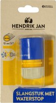 Hendrik Jan - Slangstuk met waterstop - Kunststof - 1/2 - 13 mm