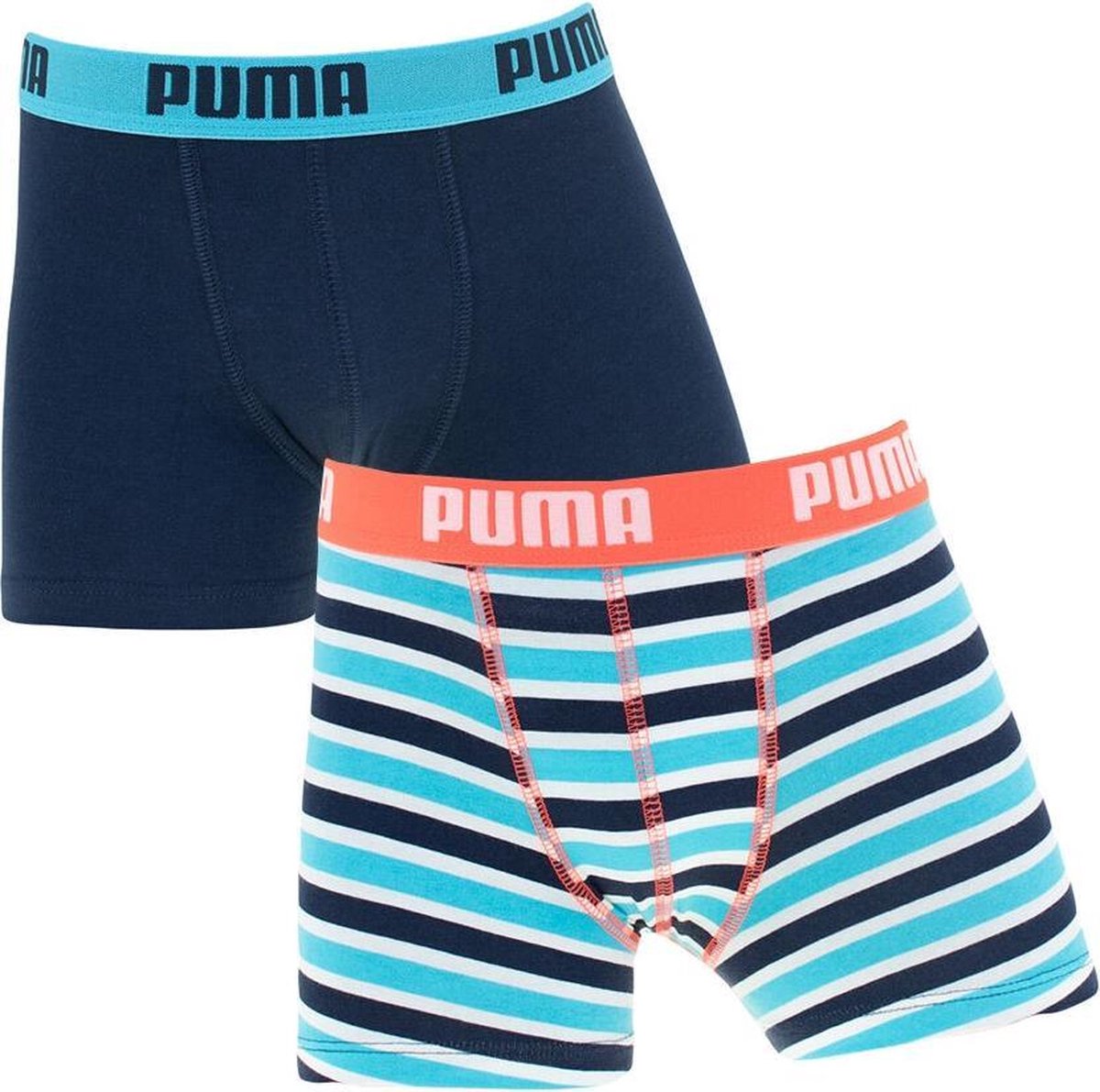 PUMA Jongens Basic Stripe Boxershort - Maat 146/152