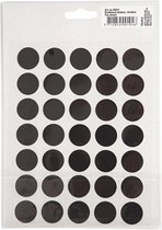 Krijtbord stickers, cirkels en spreekballonnen, 14x18 cm, zwart, 2 div vellen/ 1 doos