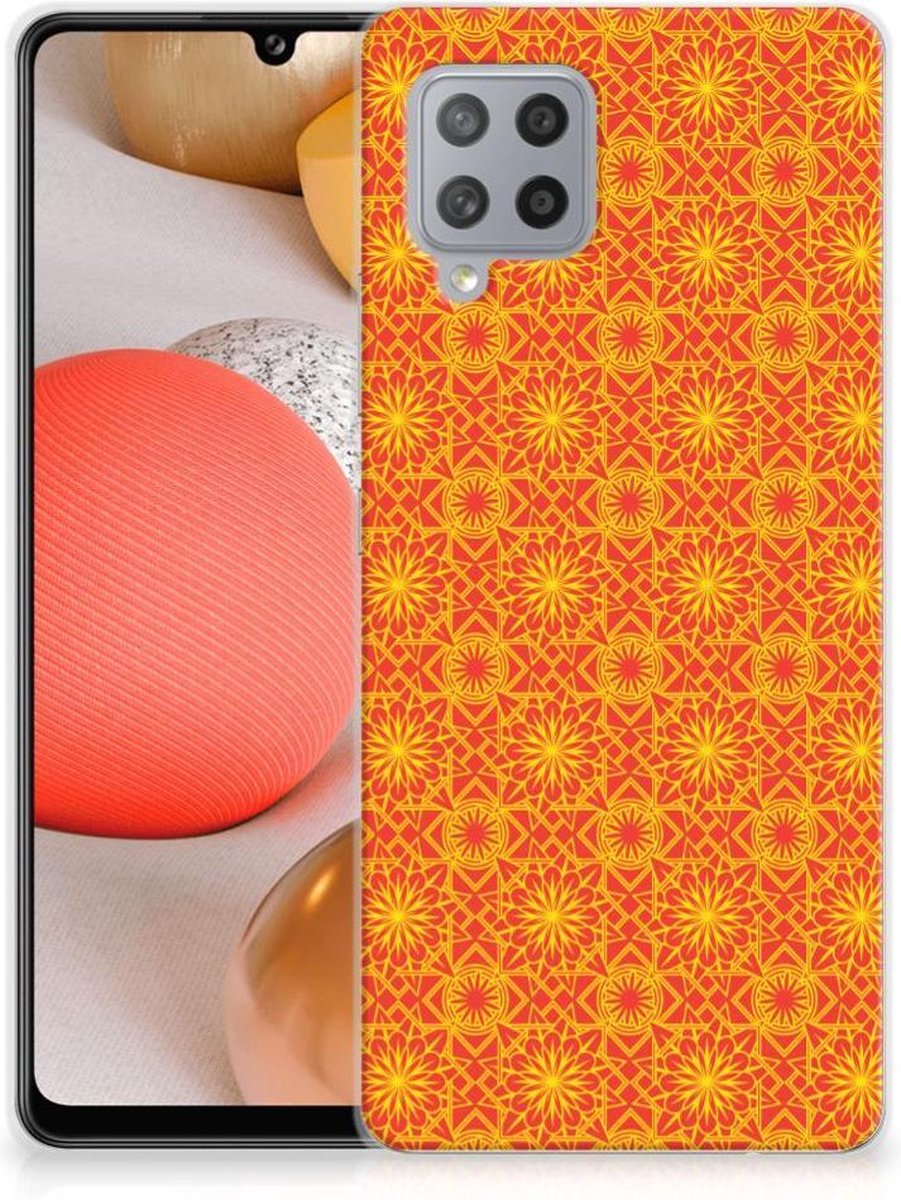 Samsung Galaxy A42 TPU bumper Batik Oranje