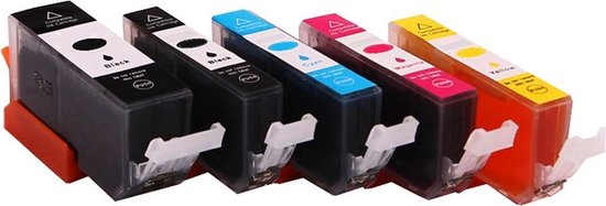 Set 5x ABC huismerk inkt cartridge geschikt voor Canon 570XL 571XL  PGI-570XL CLI-571XL... | bol.com