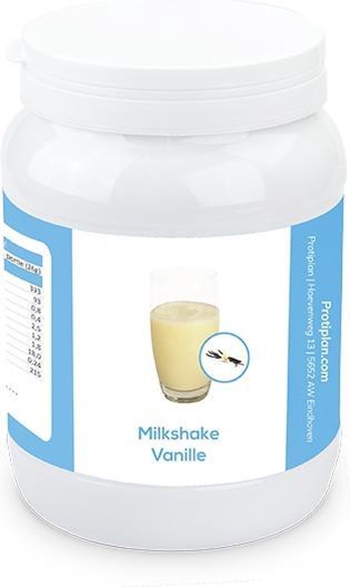 Protiplan | Voordeelpot Milkshake Vanille | 1 x 450 gram | Eiwitdieet | Proteïne shake | Past in een koolhydraatarme levensstijl| Eiwitpoeder | Proteine shake | Past in een koolhydraatarme levensstijl
