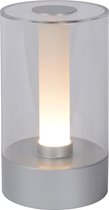 Lucide TRIBUN - Tafellamp - Ø 9 cm - LED Dimb. - 1x3W 3000K - 3 StepDim - Mat chroom