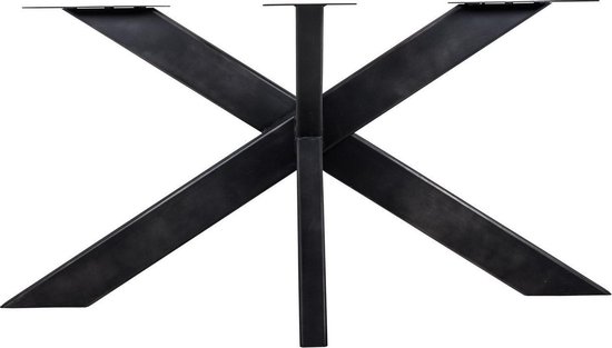 Tafelpoten zwart metaal 155×100 cm (r-000SP29392)