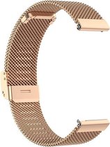 Luxe Milanese Loop Armband Geschikt Voor Fossil Sloan HR Gen 4 Horloge Bandje - Metalen iWatch Milanees Watchband Polsband - Stainless Steel Mesh Watch Band - Horlogeband - Veilige