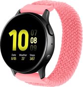 Galaxy Watch gevlochten solo band - roze punch - Geschikt voor Samsung