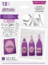 Gemini Shaped Create a Card snijmal - Bottles Up