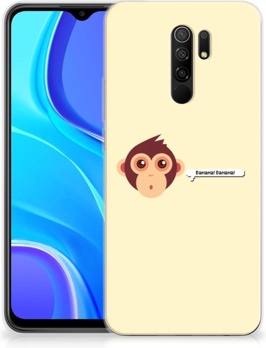 Xiaomi Redmi 9 Telefoonhoesje met Naam Monkey