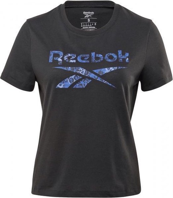Reebok Workout Safari Sportshirt Dames - sportshirts - zwart - Vrouwen |  bol.com