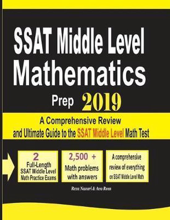 SSAT Middle Level Mathematics Prep 2019 - cover