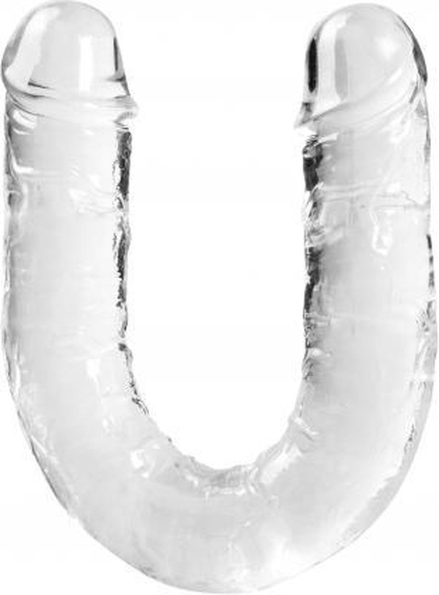Goedkoopste Dubbele Transparante Realistische Doorzichtige Dildo - Koppel Dildo - Transparante Dildo - Flexibel - Parabenen Vrij - Intergalactic - Infinity
