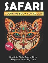 Safari coloring book for adults