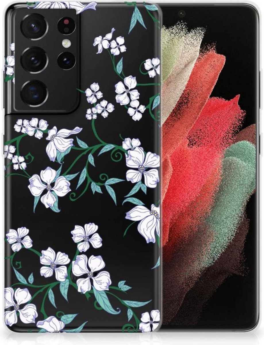 Samsung Galaxy S21 Ultra Uniek TPU Case Blossom White