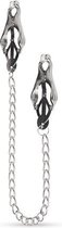 Bundle - Easytoys Fetish Collection - Vlinder Tepelklemmen Met Ketting met glijmiddel