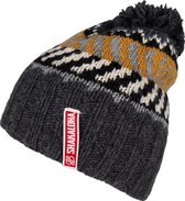 Shakaloha Gebreide Wollen Muts Heren & Dames Beanie Hat van merino wol zonder voering - Ballox Beanie Mrn Antracite Unisex - One Size Wintermuts