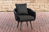 Fauteuil Ameland vlak Roodan zithoogte 40 cm anthrazit,Zwart