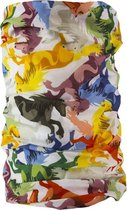 Comodo Nekwarmer Mulitfunctioneel - Bandana | Sjaal | Col - Kleurrijke Paarden Print