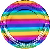 Boland Bordjes Regenboog 23 Cm Papier 6 Stuks