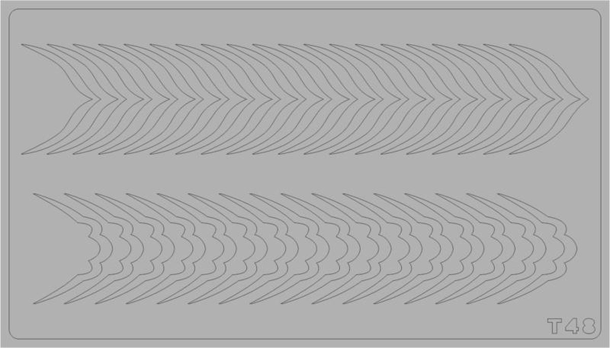 Goedkoopste Korneliya Airbrush - Aeropuffing Sjabloon T48