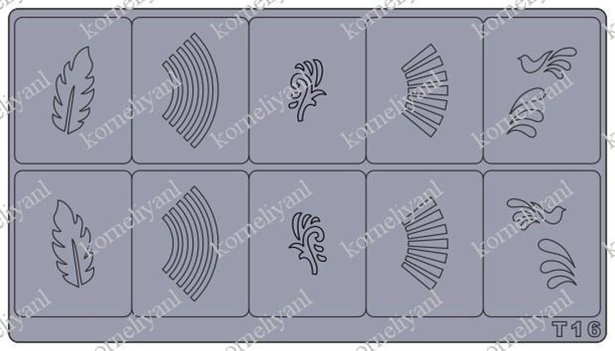 Goedkoopste Korneliya Airbrush - Aeropuffing Sjabloon T16