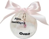 Kerstbal Fijne Feestdagen Oma | Kraamcadeau | Kraampakket | Baby Cadeau